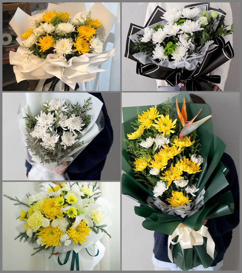 湖北武汉市新洲区三店街道石咀村白事花束代送